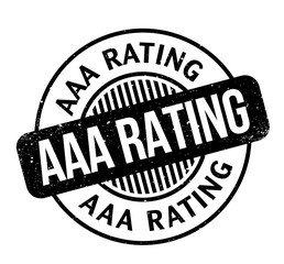 AAA Rating rubber stamp. Grunge design with dust scratches. Effects can be easily removed for a clean, crisp look. Color is easily changed.