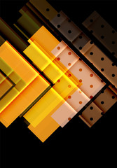 Color arrows on black background