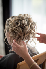 Fototapeta premium Coiffure de mariage