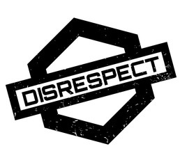 Obraz premium Disrespect rubber stamp. Grunge design with dust scratches. Effects can be easily removed for a clean, crisp look. Color is easily changed.