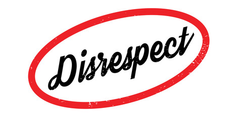 Disrespect rubber stamp. Grunge design with dust scratches. Effects can be easily removed for a clean, crisp look. Color is easily changed.
