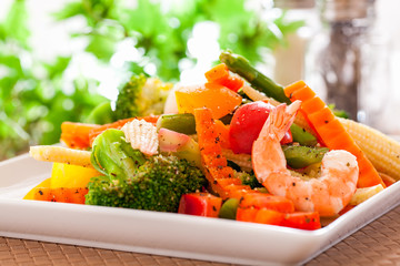 Stir-fried vegetables