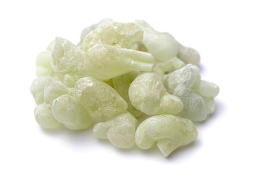 Royal Green Hojari Frankincense isolated on white