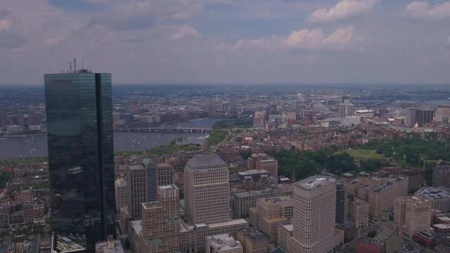 Aerial Massachusetts Boston July 2017 Sunny Day 4K Inspire 2