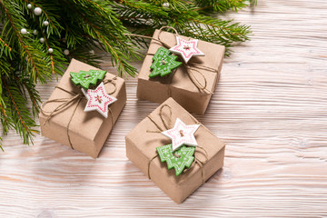 Gift box on bakcground