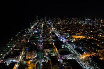 Aerial photo South Beach SoBe Miami FL