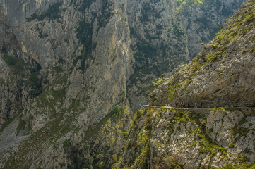 Ruta del Cares trail in Picos de Europa mountains