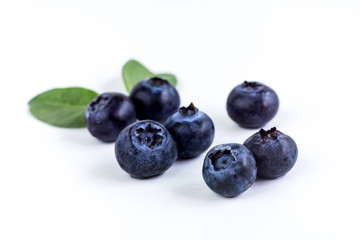 Close up of Juicy and fresh blueberries, Macro, Healthy eating