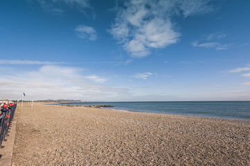 Lungomare della spiaggia di Bray, Irlanda