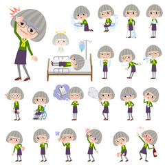 green shirt old women_sickness