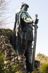 Bismarck Denkmal auf dem Aschberg in den Hüttener Bergen