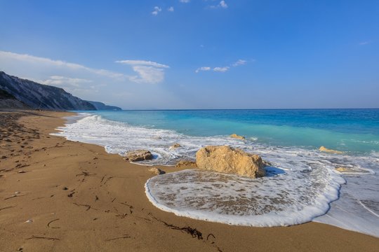 Gialos beach. Lefkada, Greece