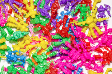 Fototapeta na wymiar Toy Robot multicolored