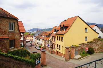 Fototapeta na wymiar Untere Walldürnerstrasse in Miltenberg am Main 
