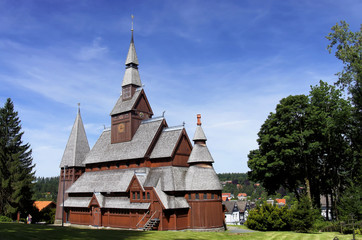 Fototapeta na wymiar Stabkirche Hahnenklee
