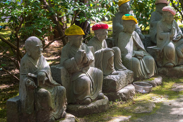 Buddhist statues at Daisho-in Temple, Miyajima, Japan.