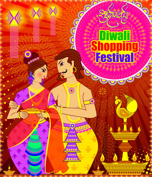 happy Diwali festival shopping posters