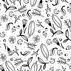 Christmas texture seamless sketch style