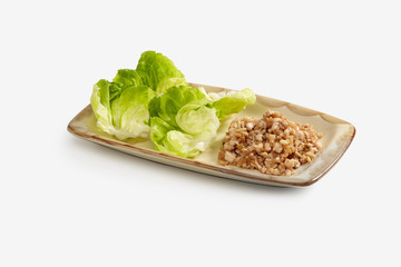 Vietnamese dish, musi of chicken with lettuce