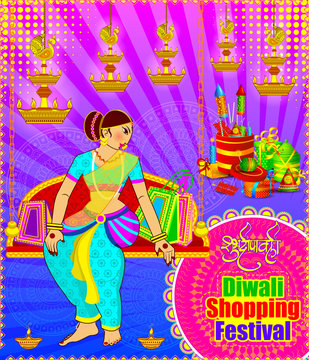 happy Diwali festival shopping posters