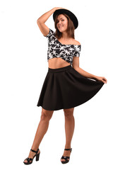 Naklejka premium Attractive positive girl