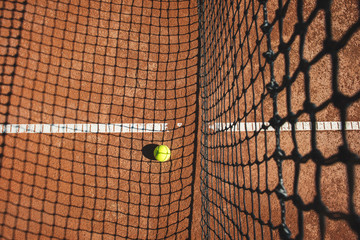 Close up of tennis ball