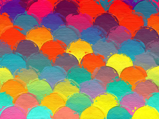 geometric color block paint like graphic illustration background