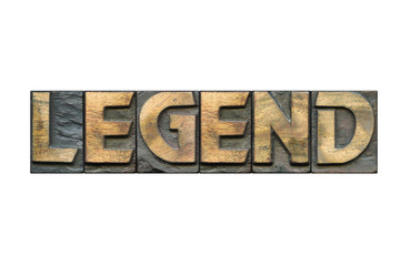 legend word isolated
