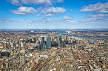 Fototapeta na wymiar Montreal aerial view