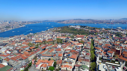 Fototapeta na wymiar Aerial view of Istanbul