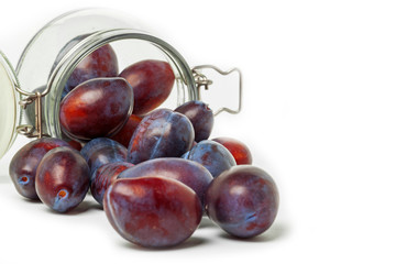 Plum. Tasty and healthy fruits. correctly nutrition. Diet. For your design.