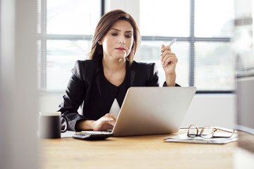 Businesswoman working in the office