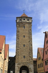 Fototapeta na wymiar Röder Gate in Rothenburg ob der Tauber