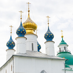 Fototapeta na wymiar Old stone Orthodox Church in Russia.