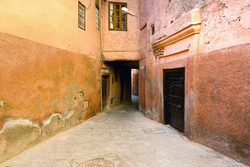 On the street in medina. Marrakesh. Morocco