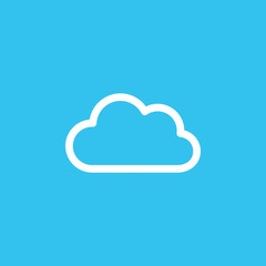 Cloud flat vector icon