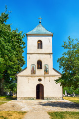 Fototapeta na wymiar St Apostles Peter and Paul church in Serbia