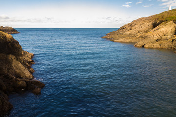 Sea and coast, looking out ftom Porthgain.
