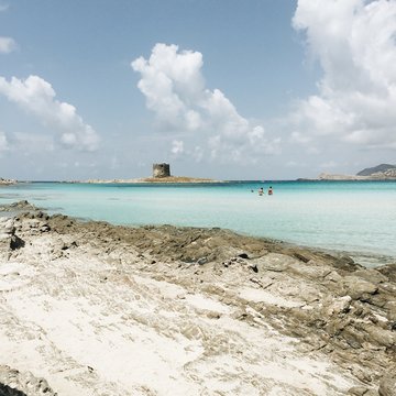 Pelosa beach in Stintino, Sardinia