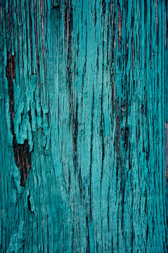 Wood texture background. Old wood painted in blue