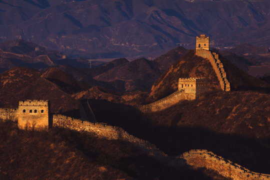 The Great Wall at sunrise