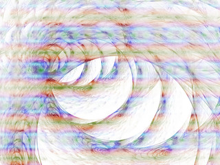 Spiral of infinity on white