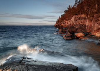 Cliffs and waves