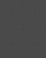 Black and white rhombus seamless pattern, vector