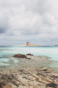 Pelosa beach in Stintino, Sardinia