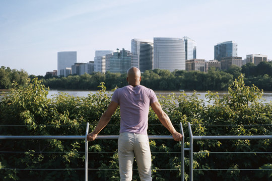 Enjoying the view from Washington DC to Rosslyn VA