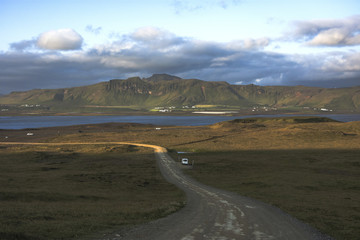 The Icelandic coast west of Dyrholaey