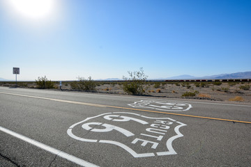 Entlang der Route 66, Amboy, Mojave-W&uuml;ste,, San Bernardino County,  CA