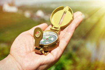 Compass in the hand
