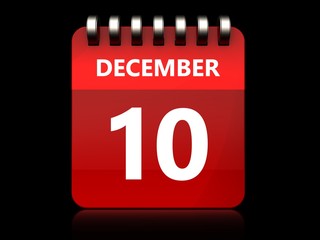 3d 10 december calendar